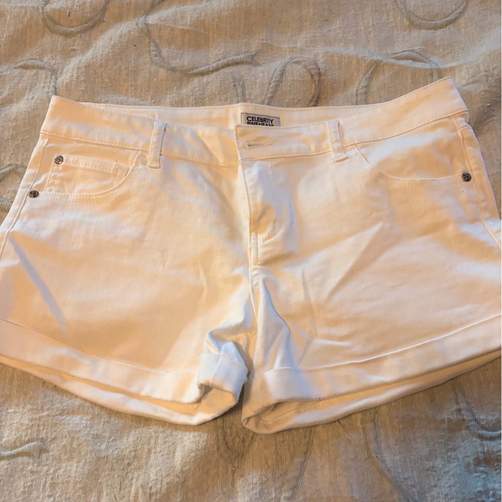 Celebrity Pink White Shorts